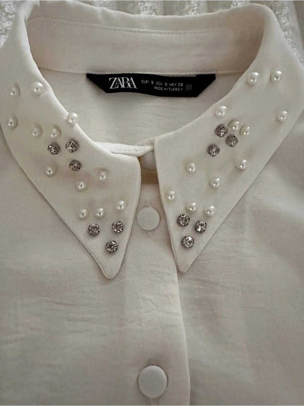 Zara blouse pearl
